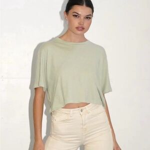 NWT (Revolve) LNA Clothing Yara Crop Tee